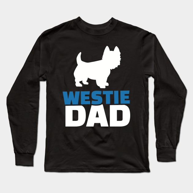 Westie Dad Long Sleeve T-Shirt by Designzz